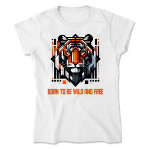 Born to Be Wild and Free  -  Women’s Tee - Gildan 64000L- SQARE
