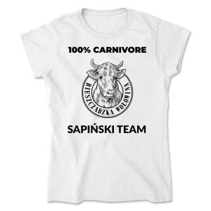 "100% Carnivore ”- „Sapiński Team”  - Gildan 64000L Softstyle nadruk dwustronny