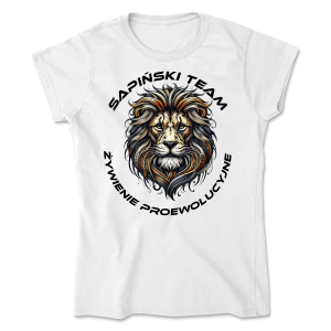  Sapiński Team - Żywienie Proewolucyjne - Women’s Tee - Gildan 64000L - nadruk dwustronny