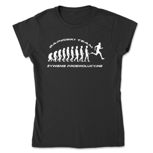 "Sapiński Team- Żywienie Proewolucyjne." - Women’s Tee - Gildan 64000L Nadruk dwustronny