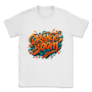 "ORANGE BOOM" | Eksplozja koloru | Klasyczny T-shirt unisex  - Gildan 64000 - Męska koszulka