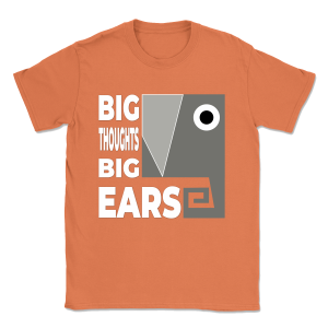 "Big Thoughts, Big Ears"   -Gildan 64000 - Męska koszulka