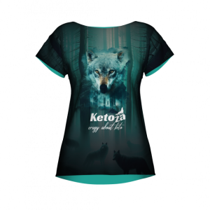 KETOZA CRAZY ABOUT KETO - KOBIECA KOSZULKA FULL PRINT - BAWEŁNA
