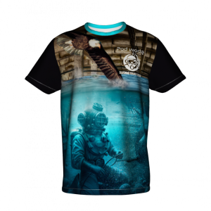 "Tajemnice Zatopionej Fabryki" - Męski T-Shirt Full Print - Sublimacja
