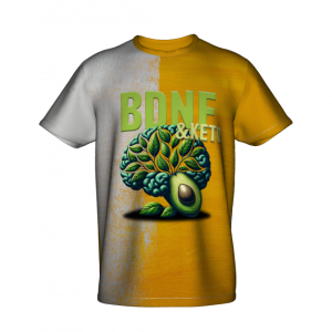 BDNF& Keto - Nourish Your Brain - Embrace Keto -Męski T-Shirt Full Print - Sublimacja