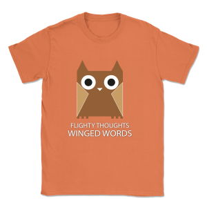 Flighty Thoughts, Winged Words - Gildan 64000 - Męska koszulka