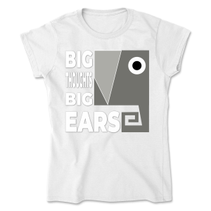 Big Thoughts, Big Ears - Gildan 64000L Softstyle -Klasyczny T-shirt damski