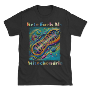 Keto Fuels My Mitochondria - Keto Napędza Moje Mitochondria - Gildan 64000 - Męska koszulka