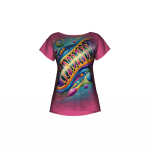 Keto Fuels My Mitochondria  - Kobieca koszulka Full Print - bawełna- magenta