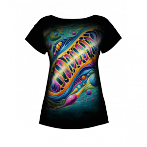 Keto Fuels My Mitochondria - Kobieca koszulka Full Print - bawełna - czarna